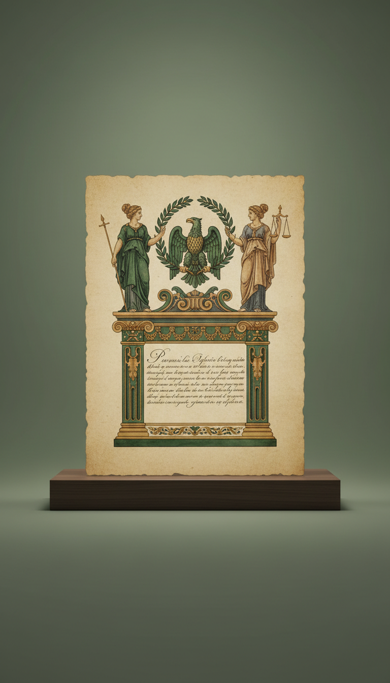 Napoleonic Code Illuminated Manuscript Reproduction